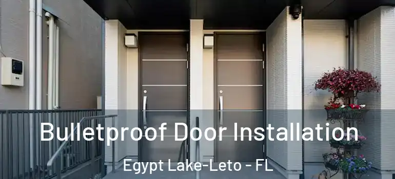  Bulletproof Door Installation Egypt Lake-Leto - FL