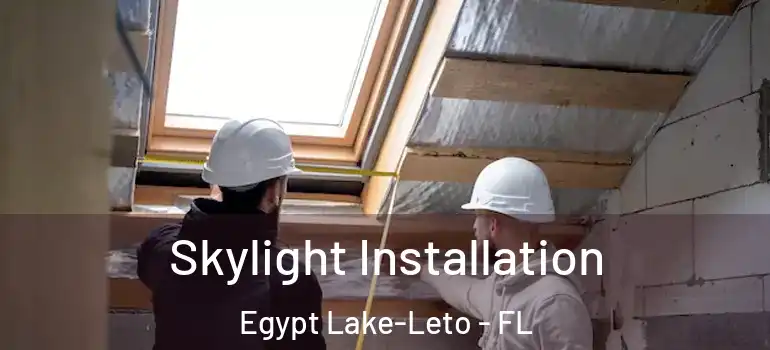  Skylight Installation Egypt Lake-Leto - FL