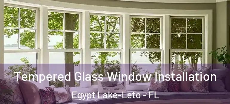  Tempered Glass Window Installation Egypt Lake-Leto - FL