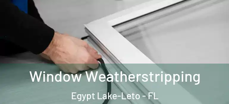  Window Weatherstripping Egypt Lake-Leto - FL
